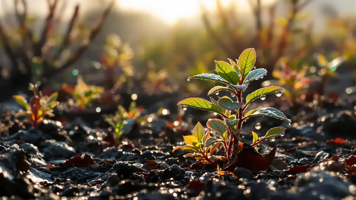 De verbazingwekkende veerkracht van de phoenixplant die zich na een brand regenerert: een zorgwekkend fenomeen
